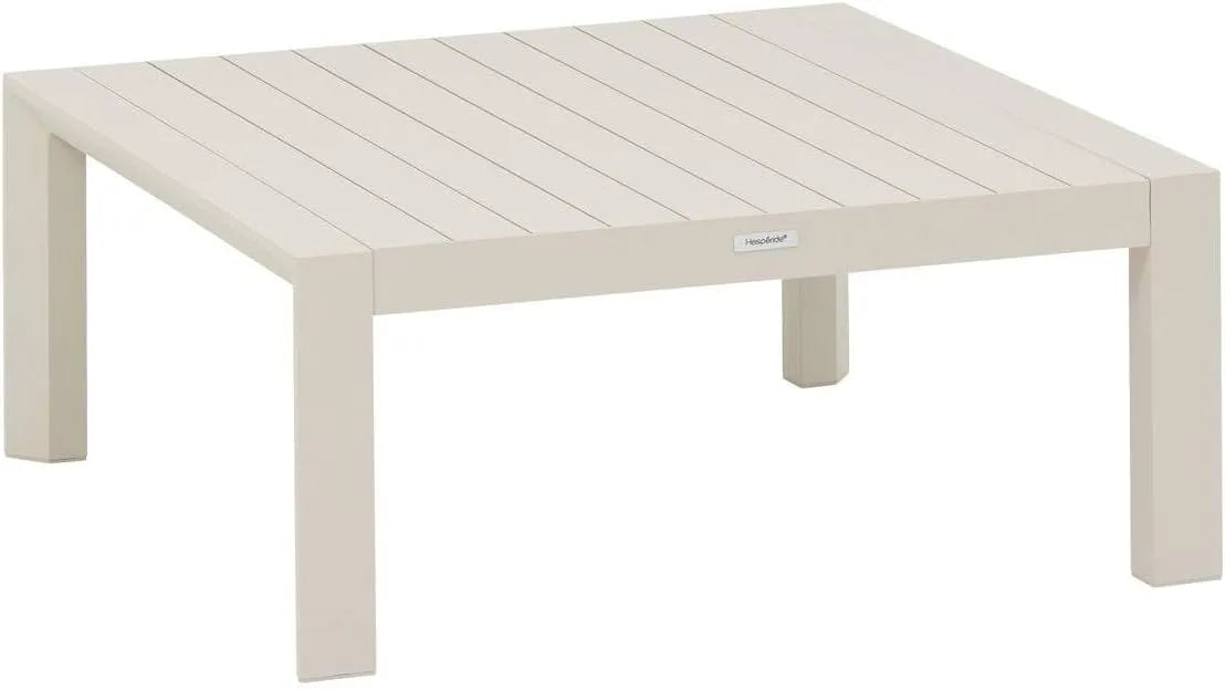 Table Basse de Jardin Carrée en Aluminium avec Finition Époxy, Modèle Argile - Hespéride