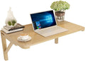 Bureau Mural Pliant en Bois Massif pour Espaces Réduits