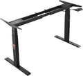 VEVOR Bureau Électrique Réglable en Hauteur, Cadre Noir à Double Moteur, 65-129 cm, Longueur 110-178 cm, Posture de Travail Ergonomique