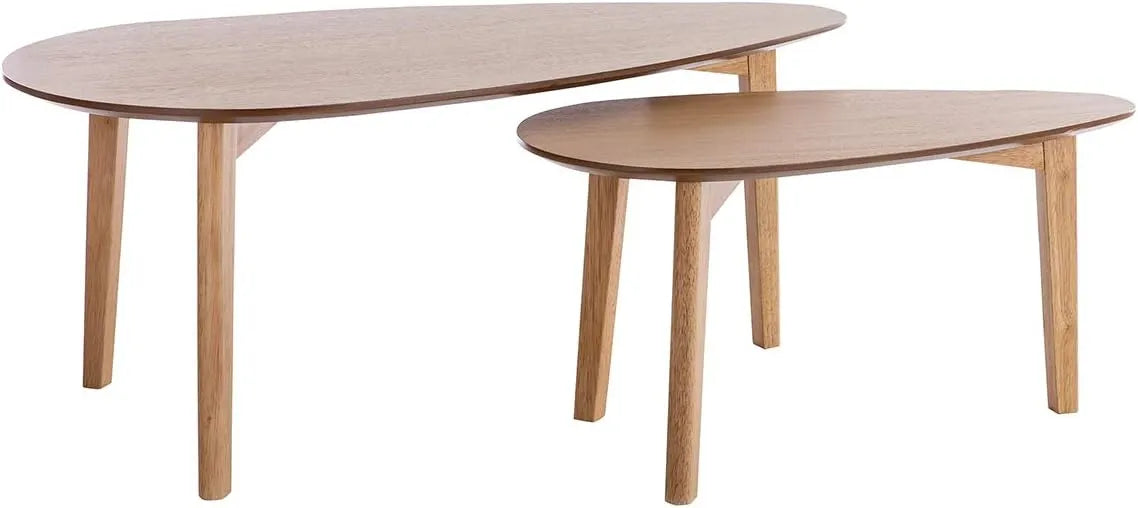Ensemble de 2 Tables Basses Scandinaves en Chêne Clair - ARTIK