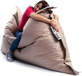 LIVEDECO - Pouf de Jardin Résistant aux Intempéries Beige Sable
