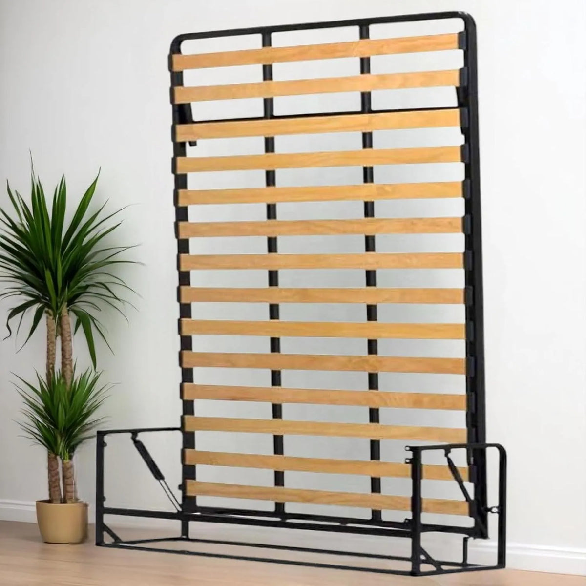 Lit Mural Rabattable Vertical 160x200 pour 2 Personnes - Design Classique