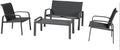 Ensemble de Jardin 4 Places Elyn Anthracite - Hespéride