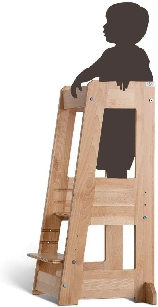 Tour d'Apprentissage Félix pour Enfants, Évolutive, Beige, 1 Pièce