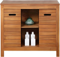 Meuble Sous Vasque en Bois d'Acacia 90 cm - Style Épuré