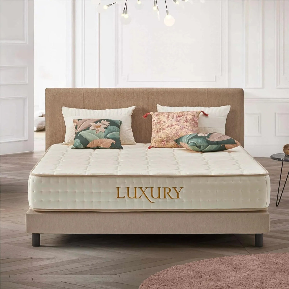 Matelas Orthopédique 140x190 cm, 25 cm Épais, Latex Confort et Soutien Moyen