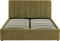 Lit Coffre Dario 160x200 avec Sommier Inclus - Vert