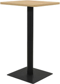 Table de Bar Haute Carrée en Chêne 70x70x107 cm