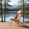 Chaise Longue Pliante Santiago en Bois de Teck Massif