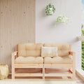 Ensemble de Canapés d'Angle en Bois de Pin pour Jardin, Salon de Jardin de Luxe