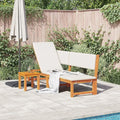 Chaise Longue en Bois d'Acacia Réglable - Résistance aux Intempéries pour Jardin