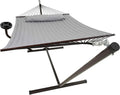 Hamac Double Premium avec Support et Tablette Intégrée - 200 kg, Idéal pour Jardin et Piscine