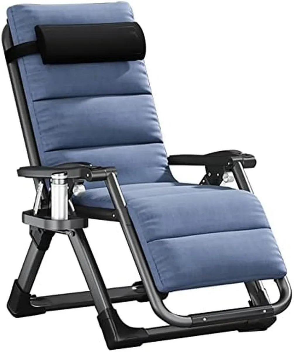 Fauteuil Relaxant Zéro Gravité de Luxe pour Jardin avec Coussin et Table