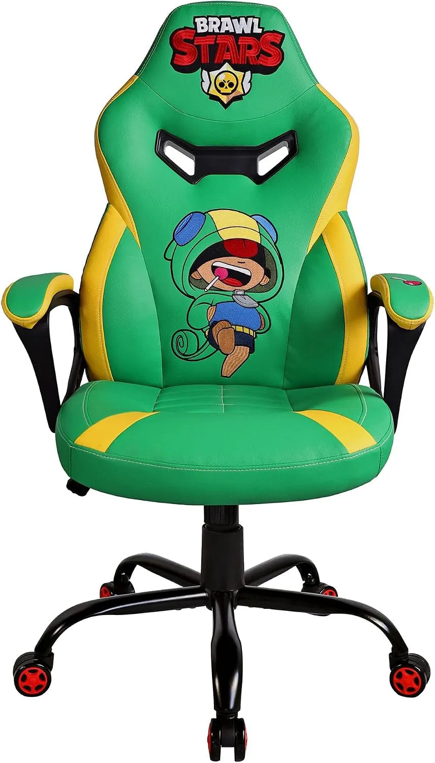 Fauteuil et chaise rembourrée à bascule — pour enfant, rembourrage en mousse, avec accoudoirs, pour gaming, vert, réglable