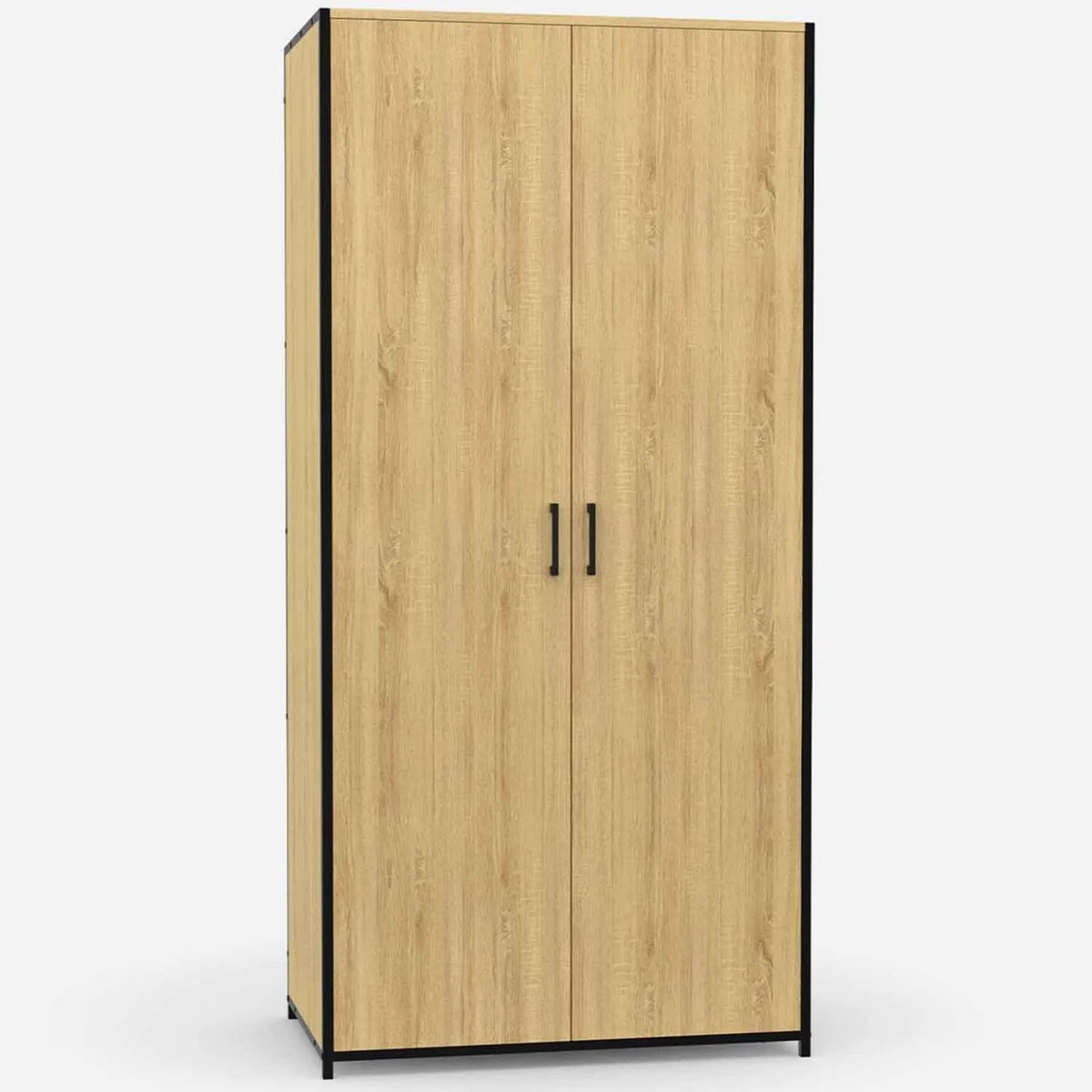 Armoire de rangement: avec rangement, avec Bibliothèque et étagère de rangements, 2 Portes, 80 cm, avec étagères