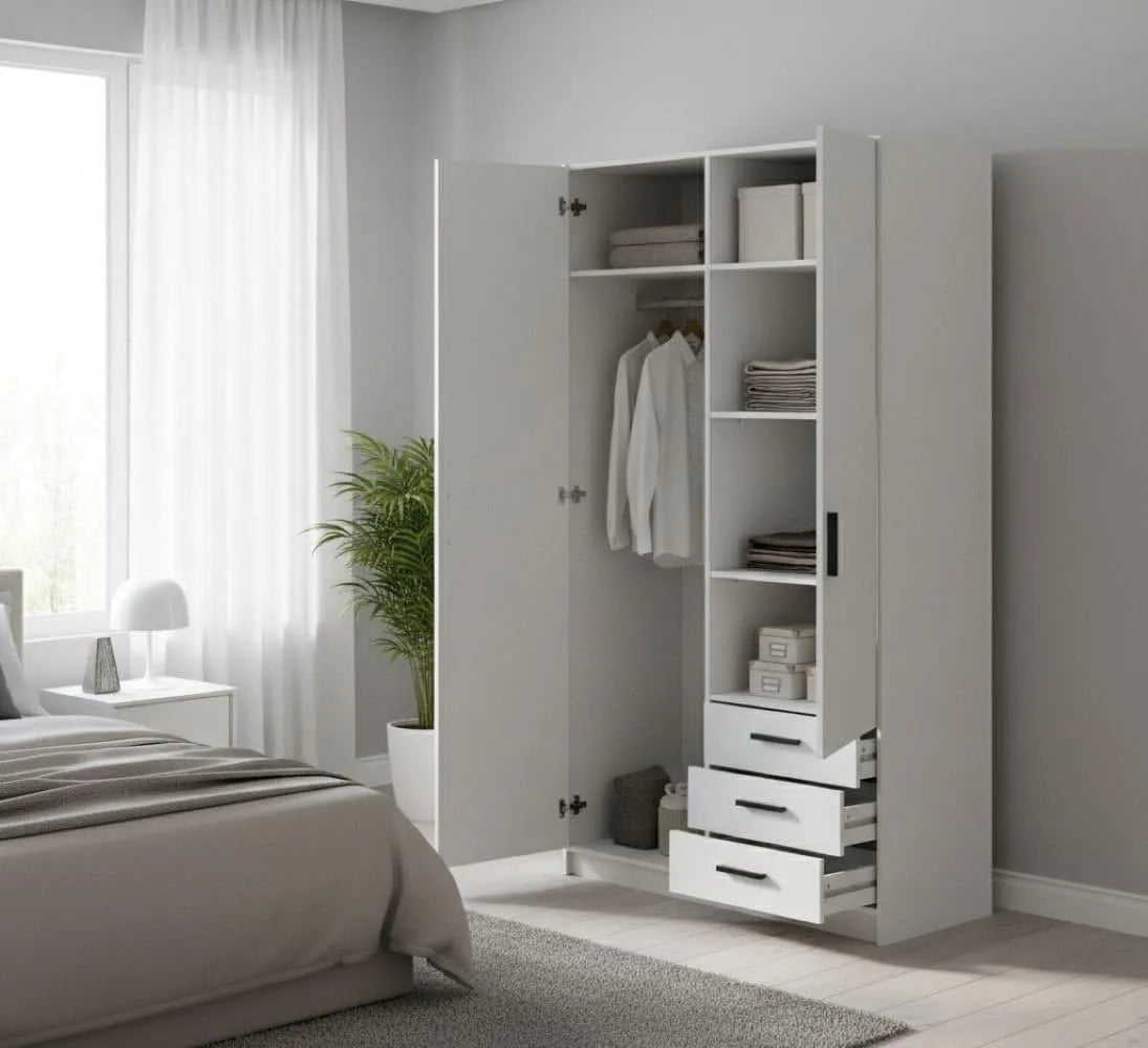 Dmora – 2 Portes, 99 × 50, blanc