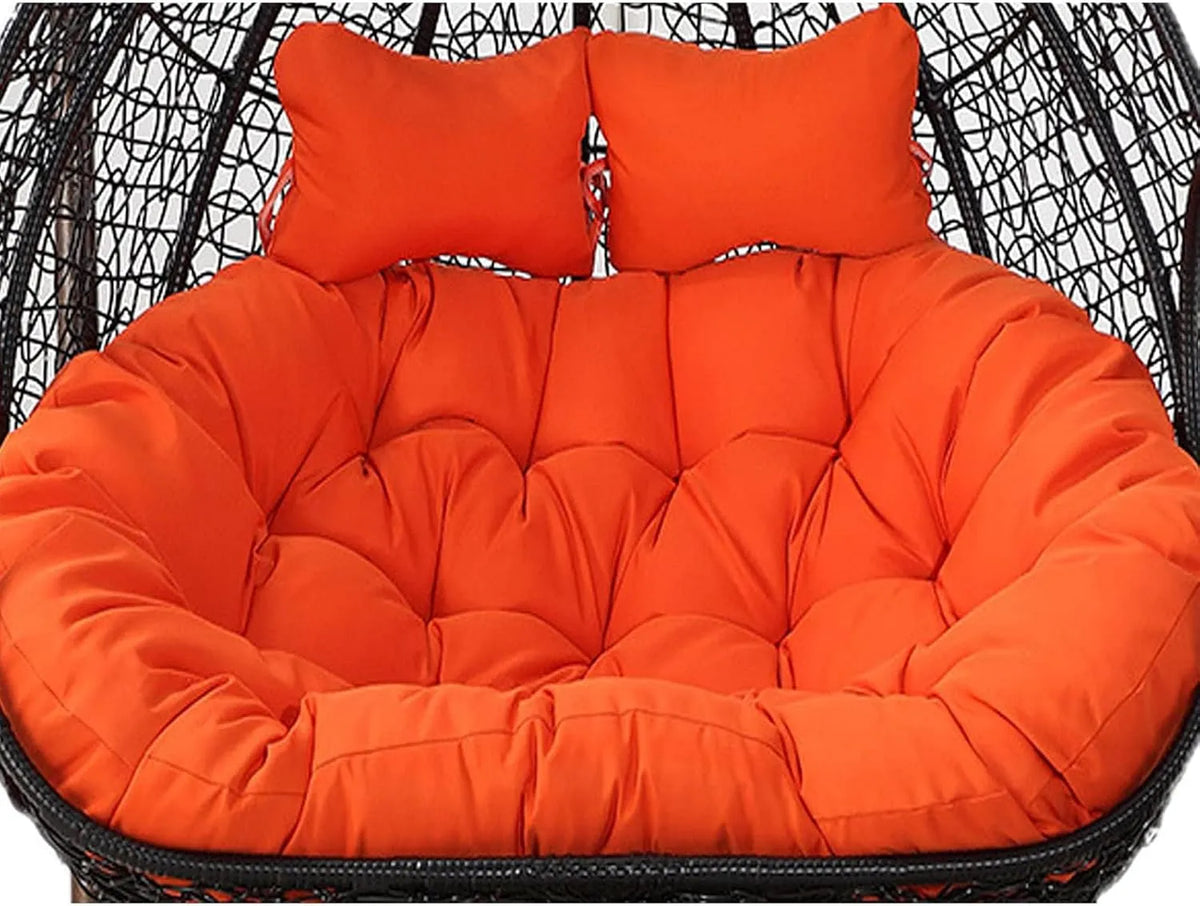 Balançoire Panier Suspendu Coussin De Siège Jardin Double: avec coussins
