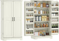 HOMCOM Armoire de rangement: en bois, avec Bibliothèque et étagère de rangements, réglable, 5 Niveau ×, 60 × 40 × 120 cm, avec étagères