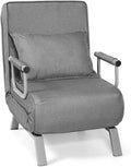Canapé convertible et canapé-lit — avec bureau, convertible, avec accoudoirs, avec dossier, 1 Place, 5 Niveau ×, gris, pliable, réglable