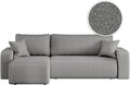 Canapé d'angle et canapé panoramique – ALYA, réversible, revêtement en tissu, convertible, revêtement bouclé, 4 Places