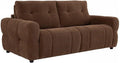 Chenil pour chien: ECORIA, en chenille, revêtement en tissu, convertible, 3 Places, marron