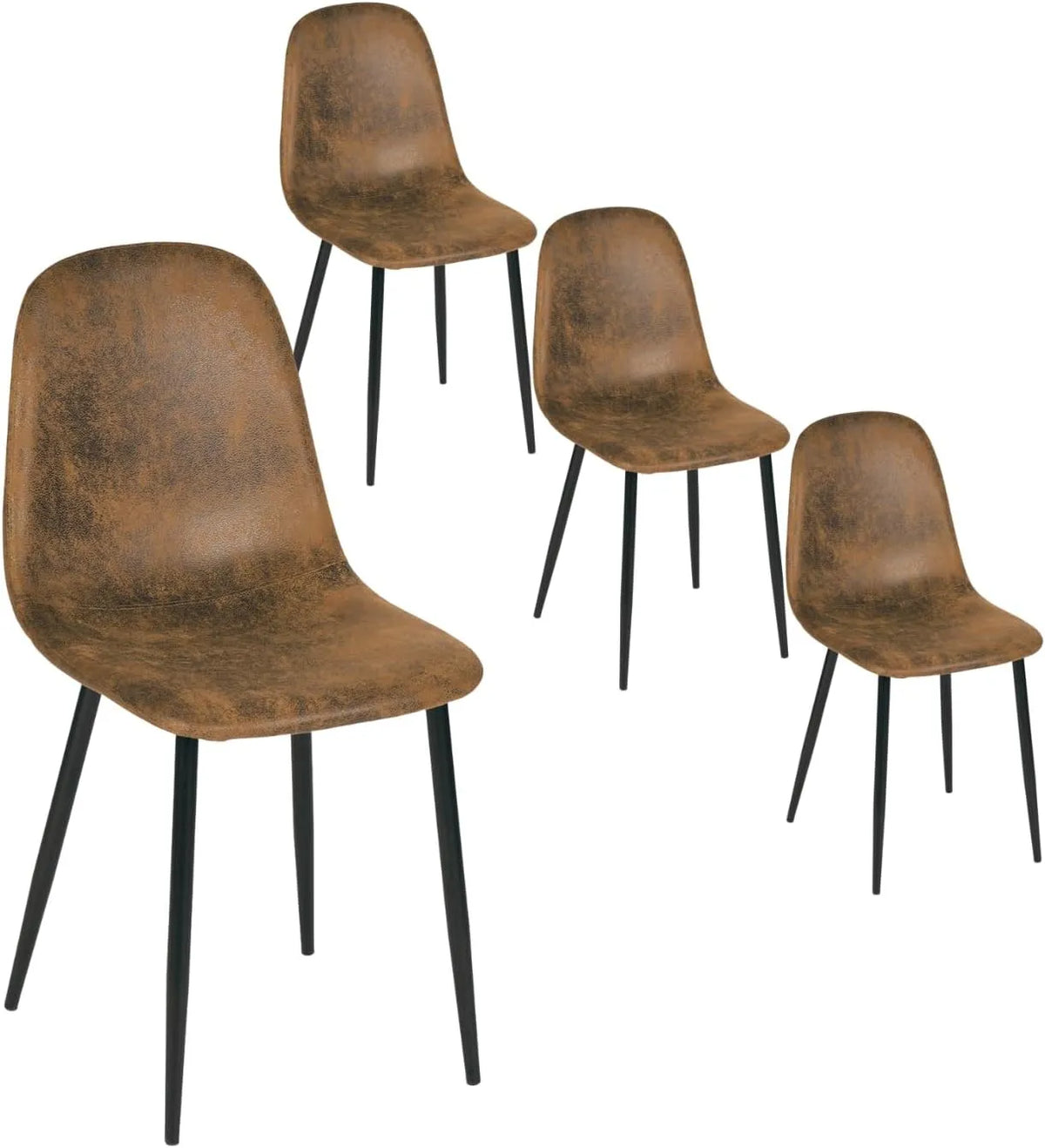 Chaise — Lot de 4, noir