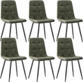 Chaise: en métal, revêtement en tissu, Lot de 6, noir