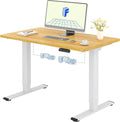 Bureau et table informatique: réglable, 120 × 60cm, 100kg, blanc, hauteur réglable