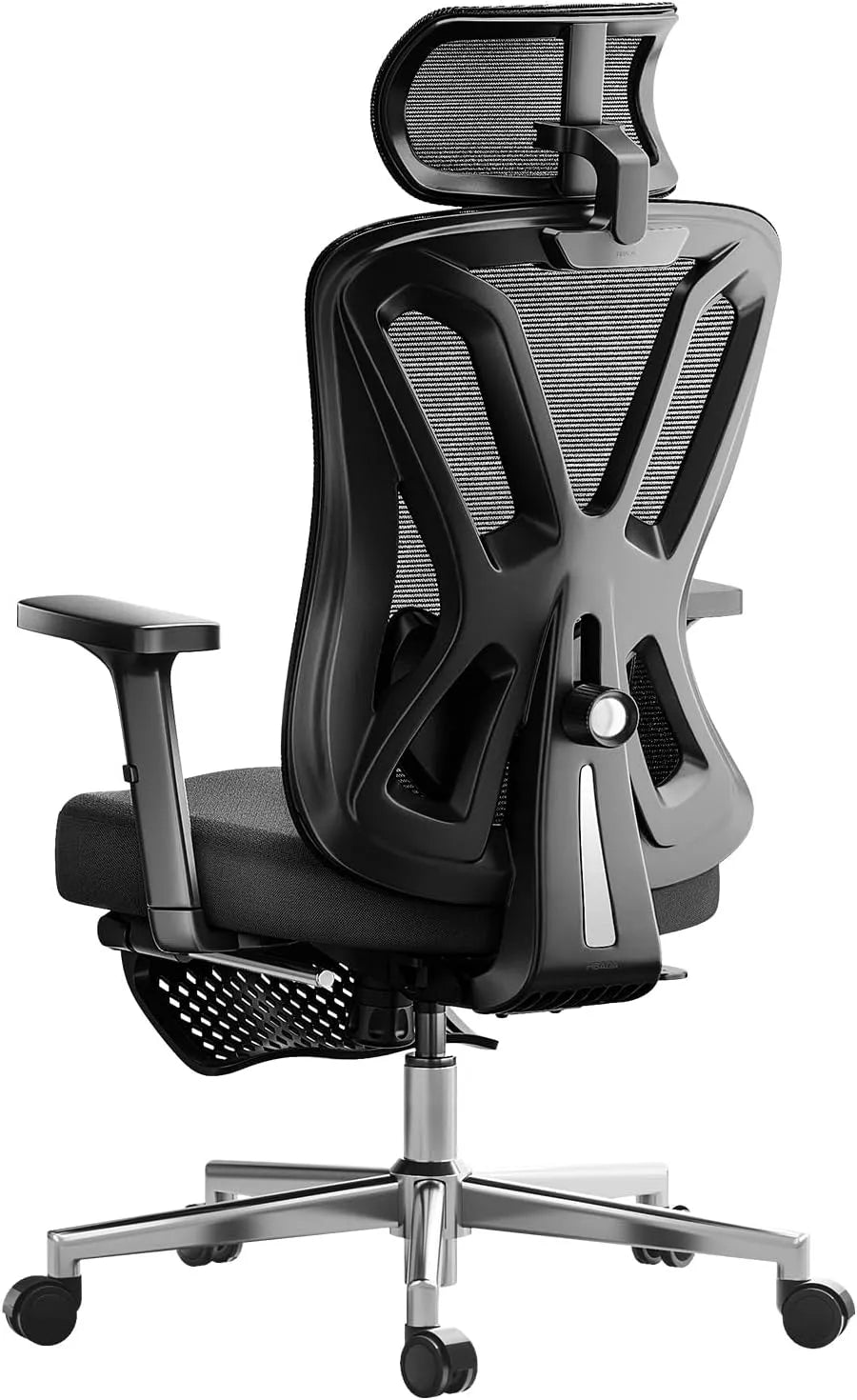 Bureau et table informatique — inclinaison réglable, avec accoudoirs, noir