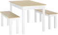 HOMCOM Table à manger et table de salle à manger: 3 pièces