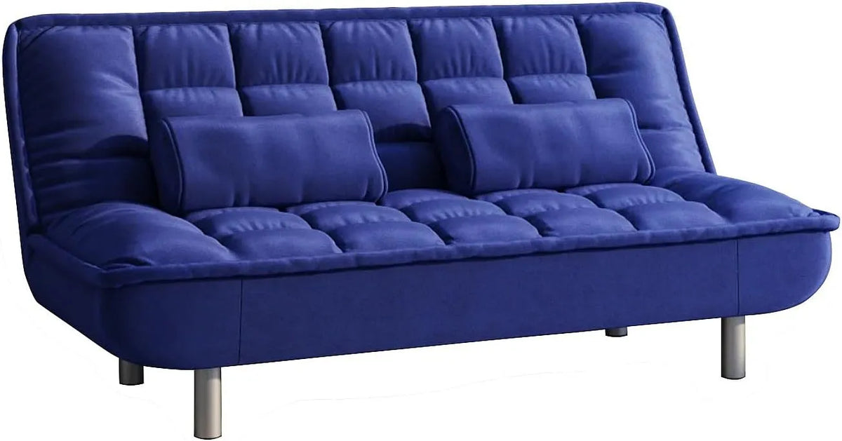 Canapé — MISHAN, revêtement en tissu, convertible, 3 Places, bleu