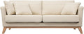 Canapé: revêtement en tissu, en bois, 3 Places, beige