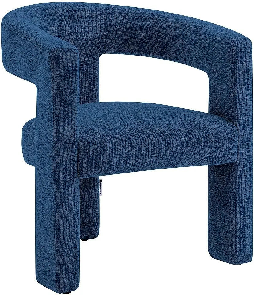 Vente-unique — FAVINA, bleu, revêtement en tissu